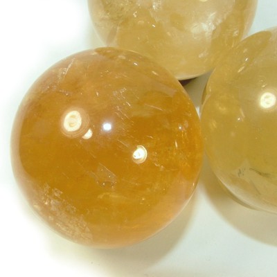 honey calcite ball