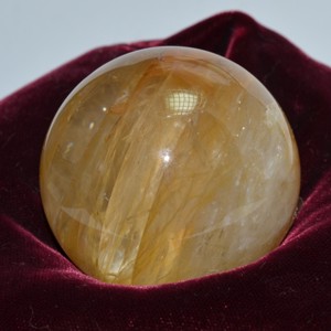Yellow Quartz crystal ball
