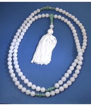 Quartz and Aventurine prayer bead