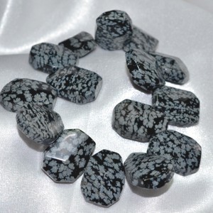 Snowflake Obsidian bracelet