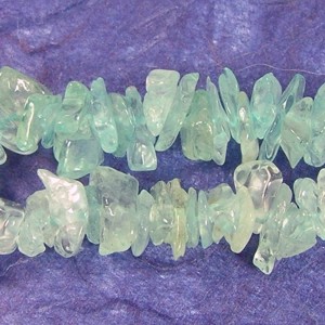 Aquamarine gem stone necklace