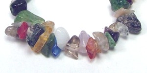 mixed gem stone necklace