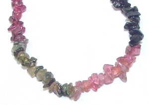 Tourmaline gem stone necklace