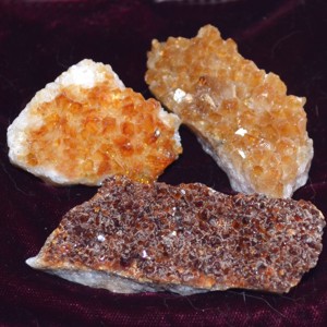 Citrine crystal cluster