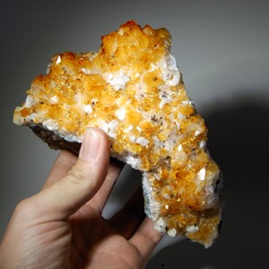 Citrine crystal cluster