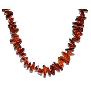 Amber gem stone necklace