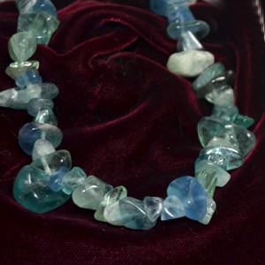 Fluorite gem stone necklace