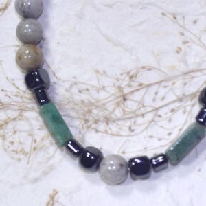 Jade and Feldspar necklace