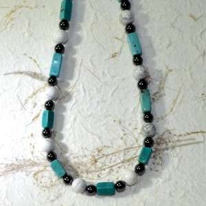 Turquoise and Howlite necklace