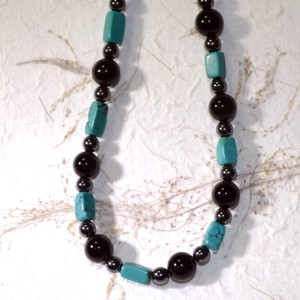 Turquoise and Onyx necklace