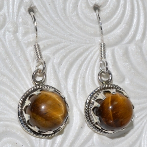 Tigereye earrings