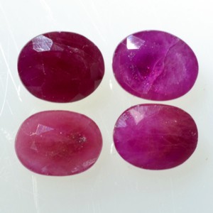 Faceted Ruby gemstone