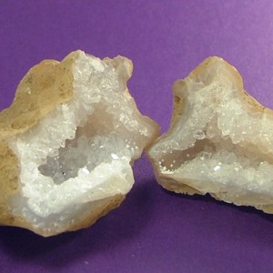 Geode with crystals