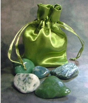 lucky green stones