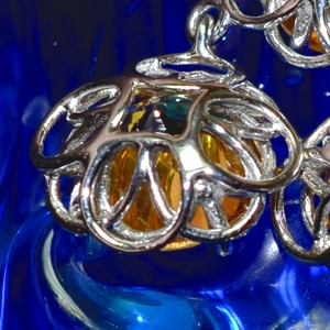 Citrine gem stone necklace