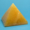 Orange Calcite pyramid