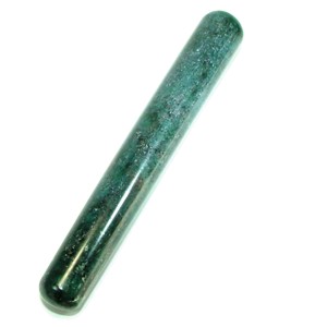 Emerald fuchsite wand